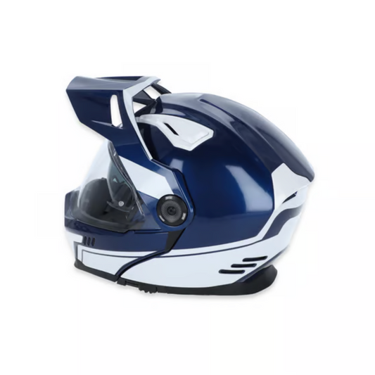 Journey Bandit Helmet - Blue/White - Rips Unfiltered