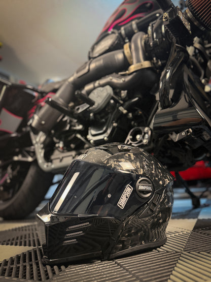 Mod Bandit Helmet - Forged Carbon Fiber - Rips Unfiltered