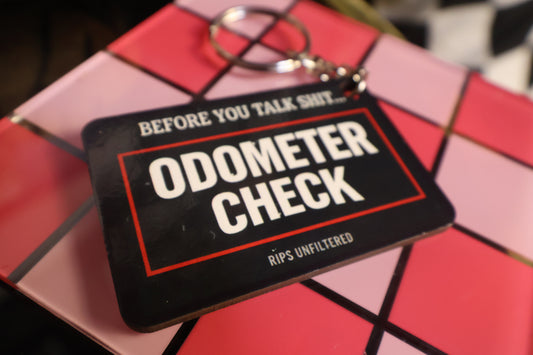 Odometer Check Keychain
