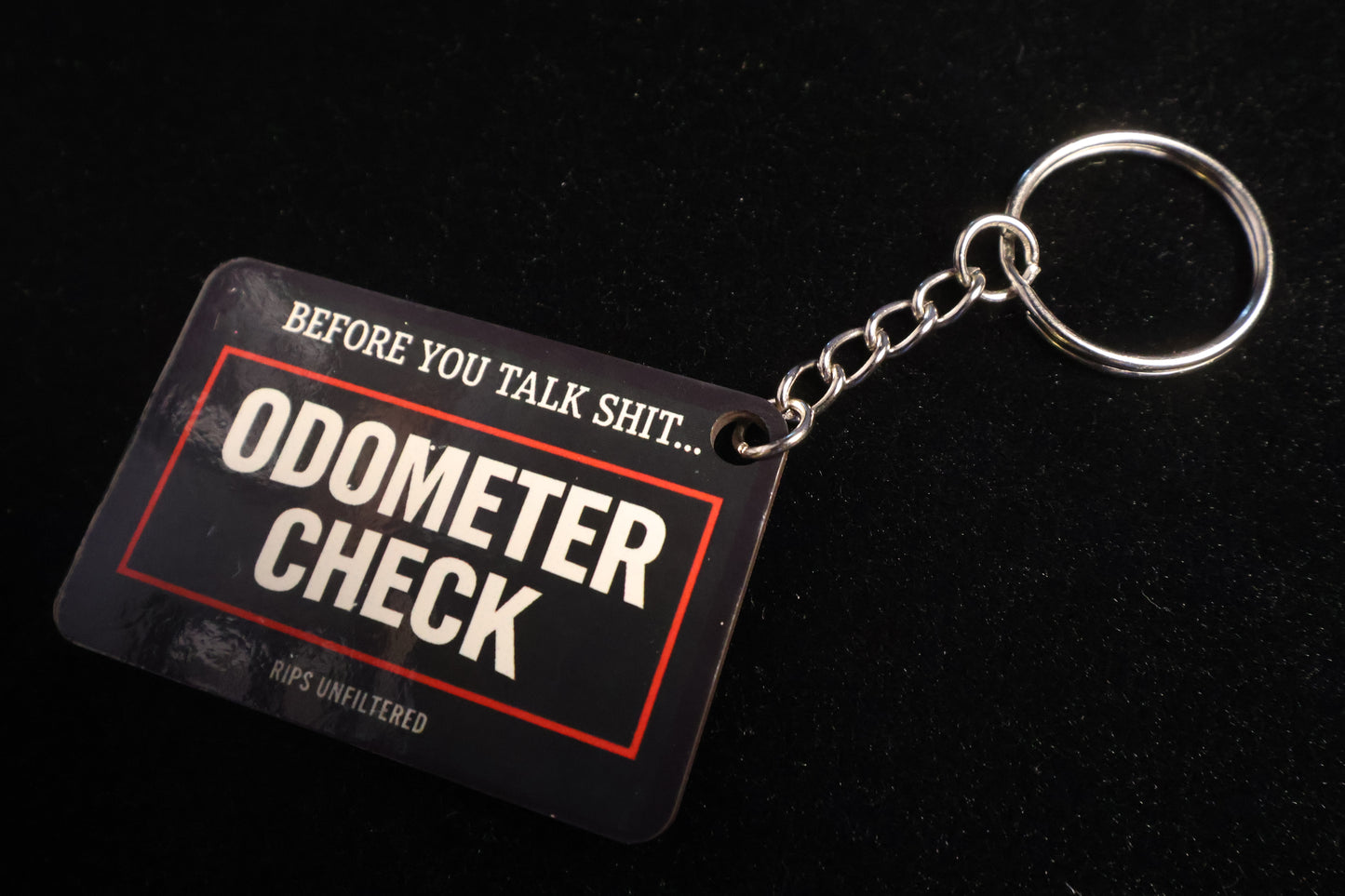 Odometer Check Keychain
