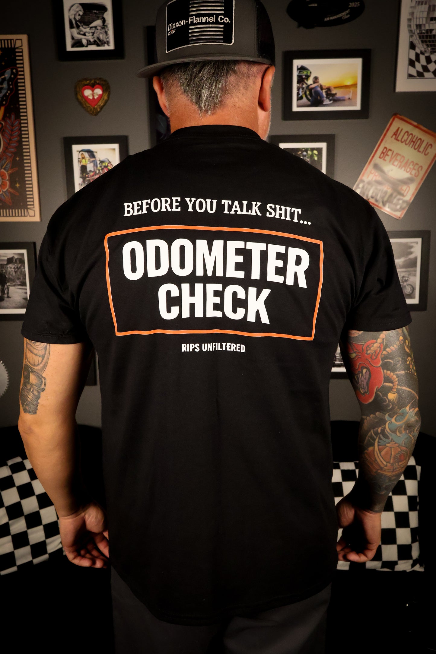 Odometer Check Tee Shirt - Rips Unfiltered
