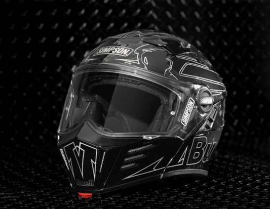 Mod Bandit Helmet - Buell Forged Carbon - Rips Unfiltered