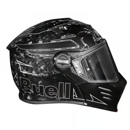 Mod Bandit Helmet - Buell Forged Carbon - Rips Unfiltered