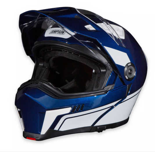 Journey Bandit Helmet - Blue/White - Rips Unfiltered