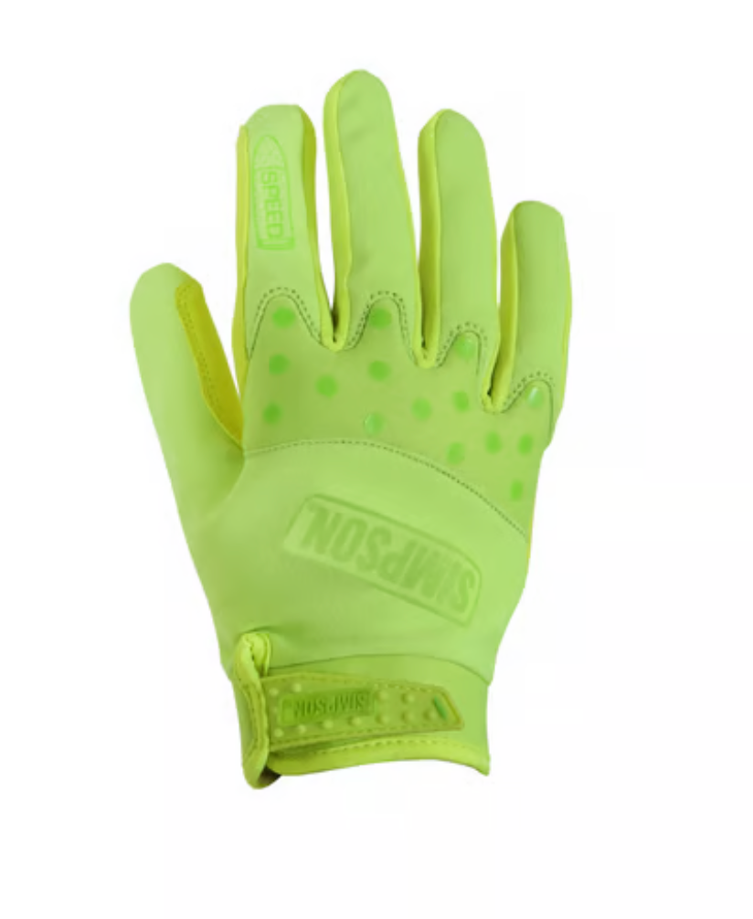 Simpson Speed Gloves - Flourescent Yellow - Rips Unfiltered