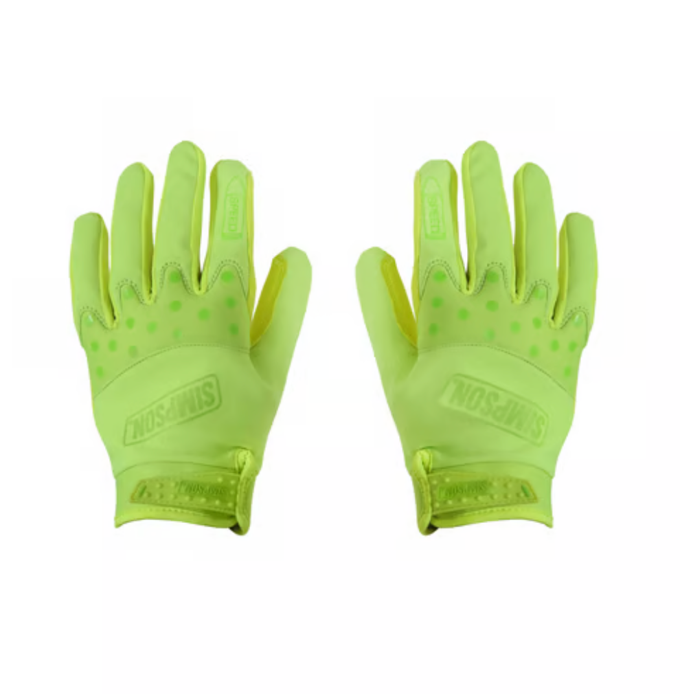 Simpson Speed Gloves - Flourescent Yellow - Rips Unfiltered