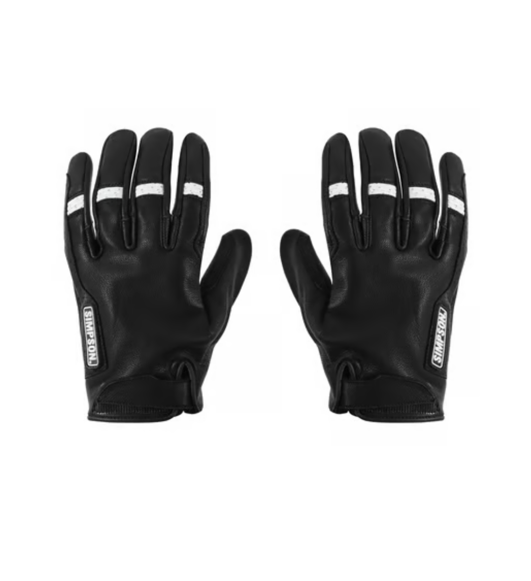 Simpson Ghost Leather Glove - Black - Rips Unfiltered