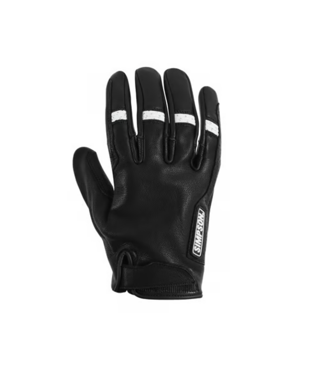 Simpson Ghost Leather Glove - Black - Rips Unfiltered