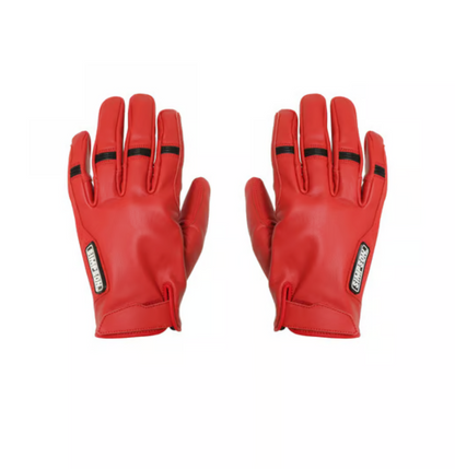 Simpson Ghost Leather Glove - Red - Rips Unfiltered