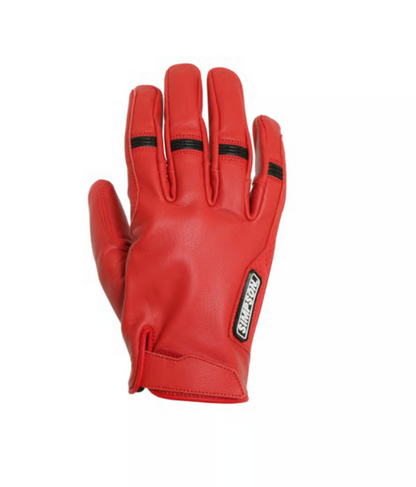 Simpson Ghost Leather Glove - Red - Rips Unfiltered