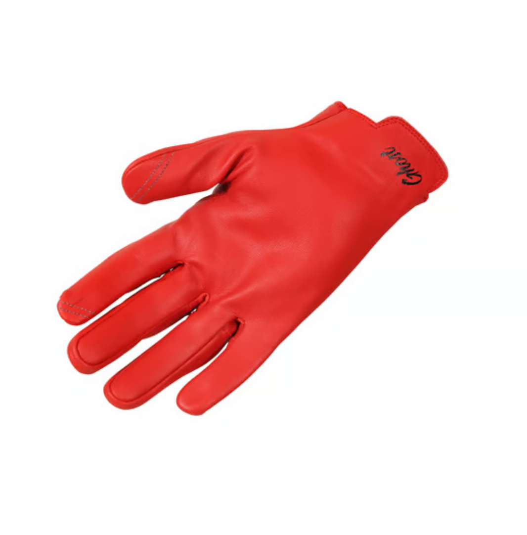 Simpson Ghost Leather Glove - Red - Rips Unfiltered