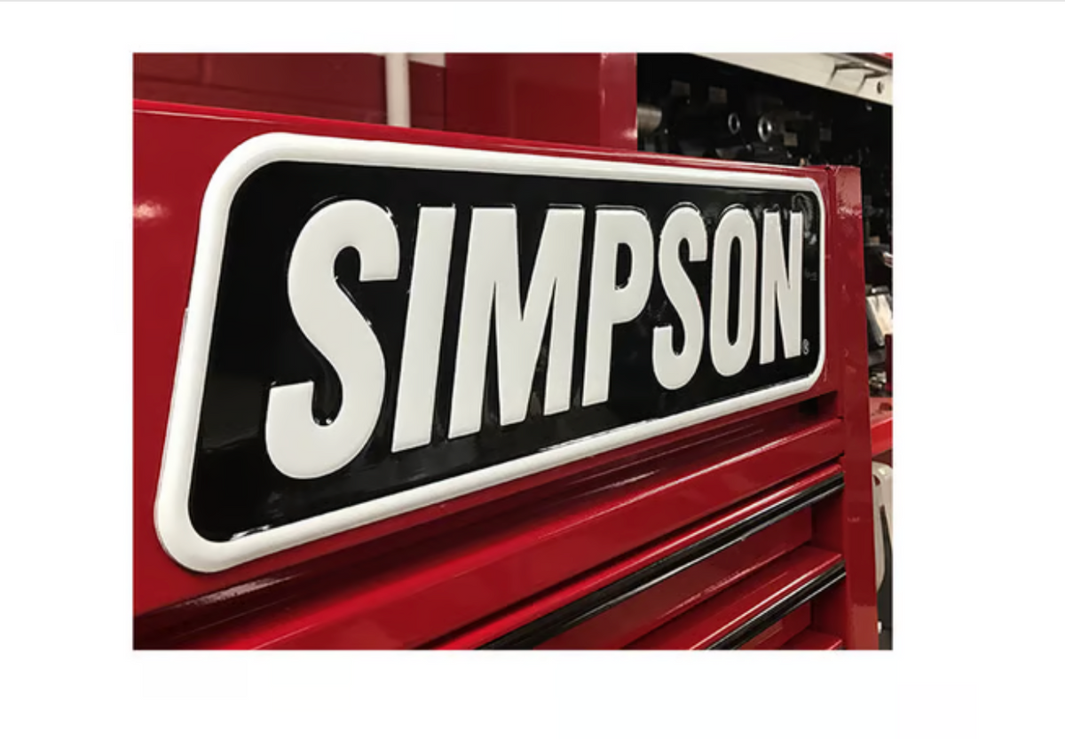 Simpson Moto Sign 6 x 18 - Rips Unfiltered